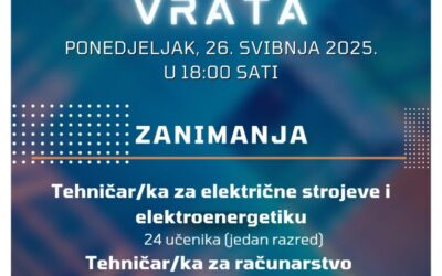 Dan otvorenih vrata – upisi 2025./26. 